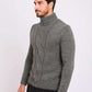 Men Regular Fit Pullover Grey