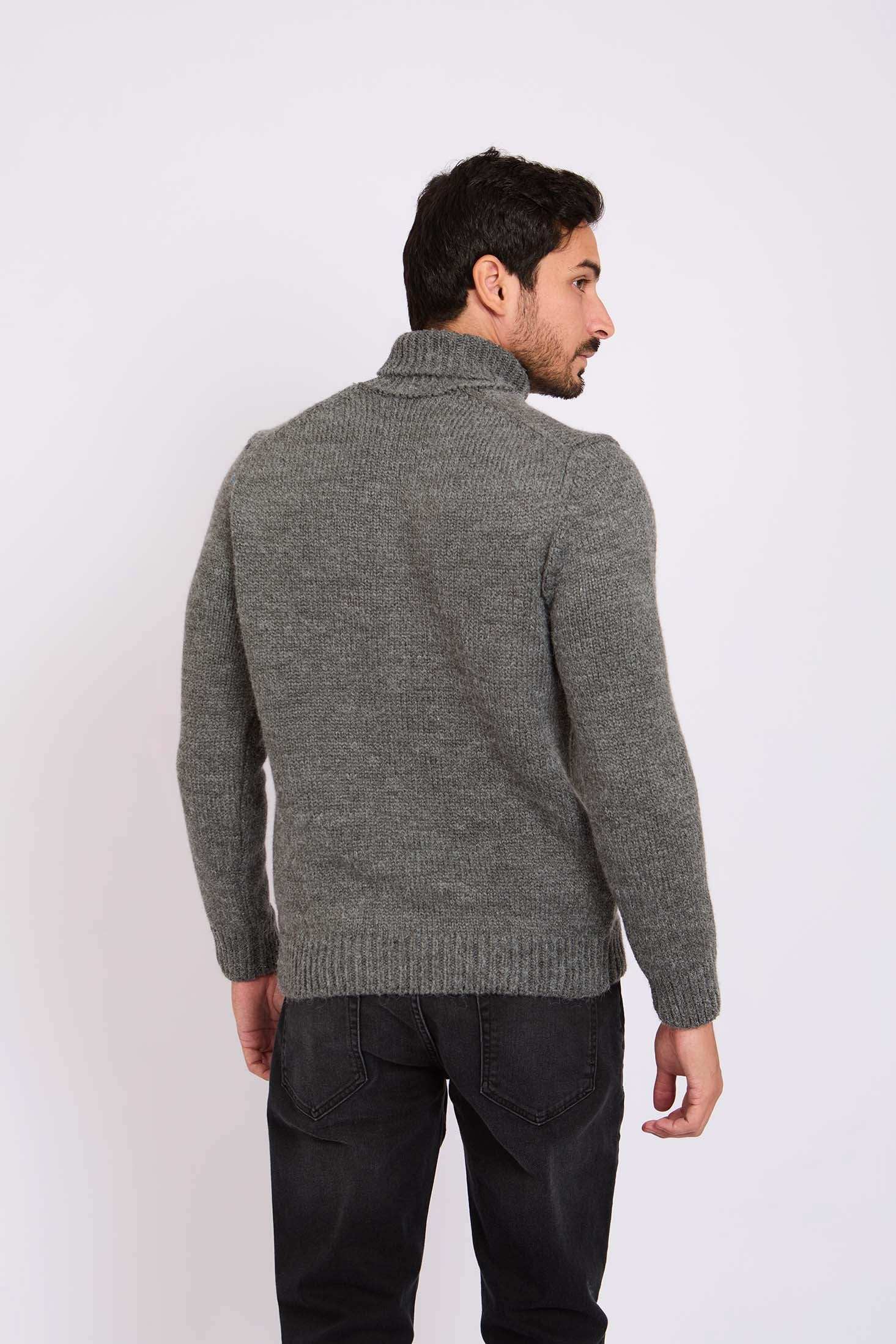 بلوفر رمادي رجالي عادي