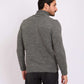 Men Regular Fit Pullover Grey