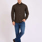 Men Regular Fit Shirt Brown