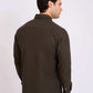 Men Regular Fit Shirt Brown