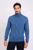 Men Regular Fit Pullover Blue