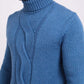 Men Regular Fit Pullover Blue