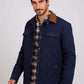 Men Regular Fit Jacket Blue