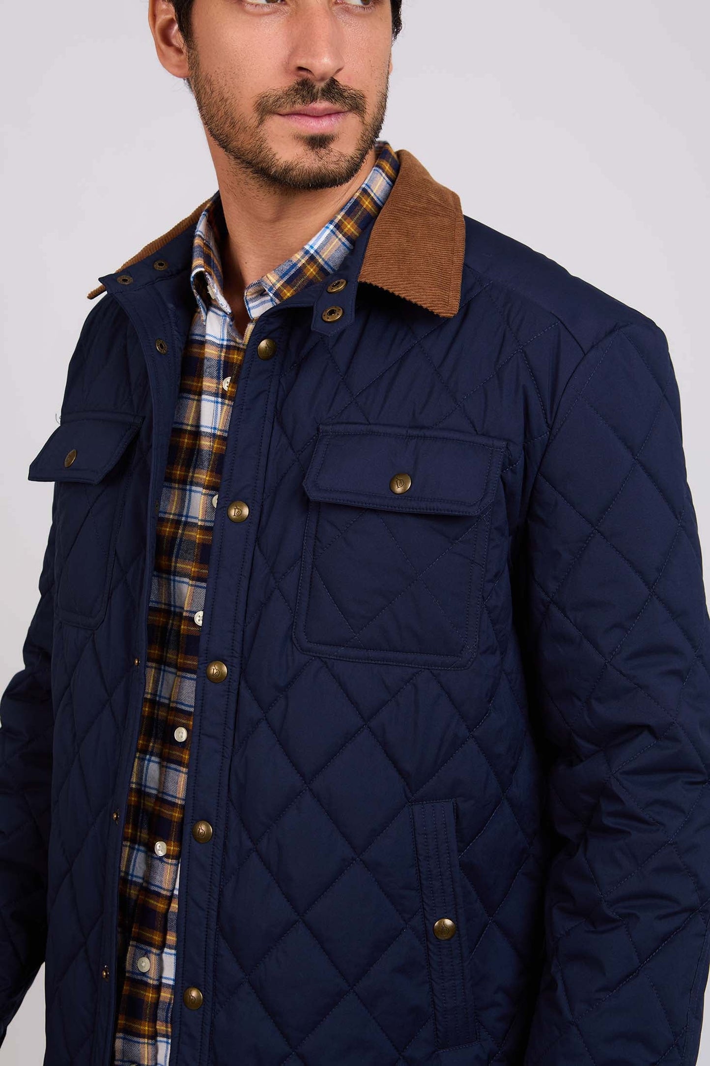 Men Regular Fit Jacket Blue