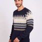 Men Regular Fit Pullover Printed Multicolor