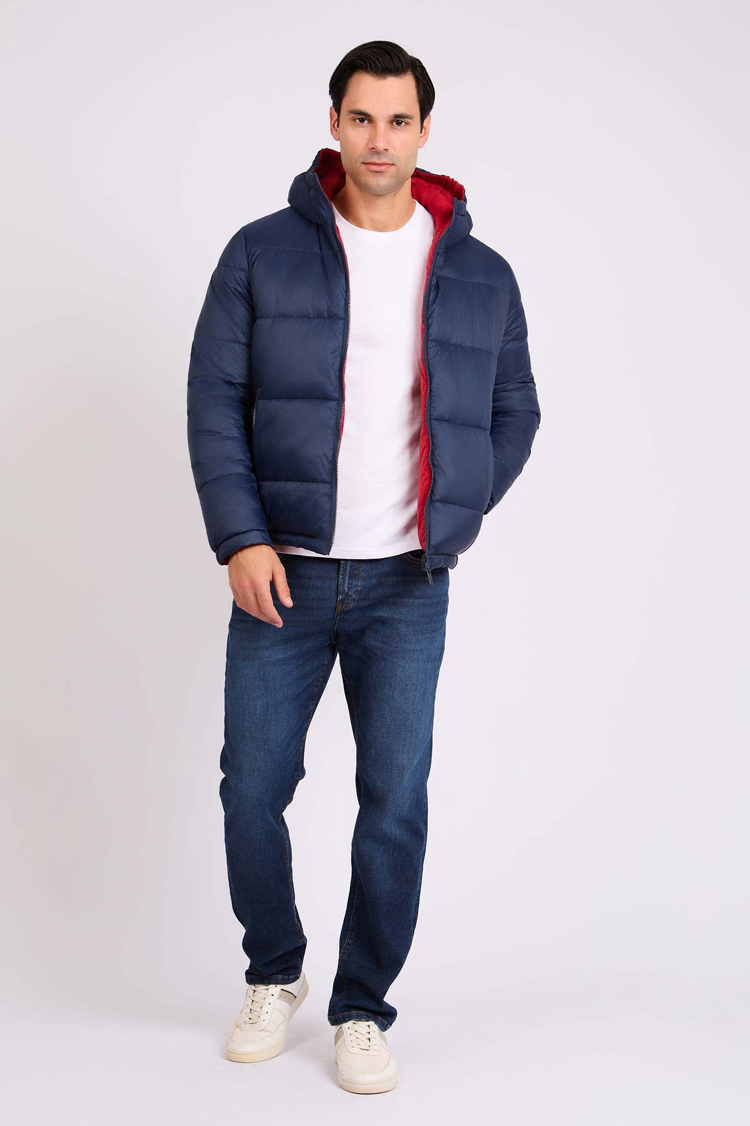 Men Regular Fit Jacket Blue