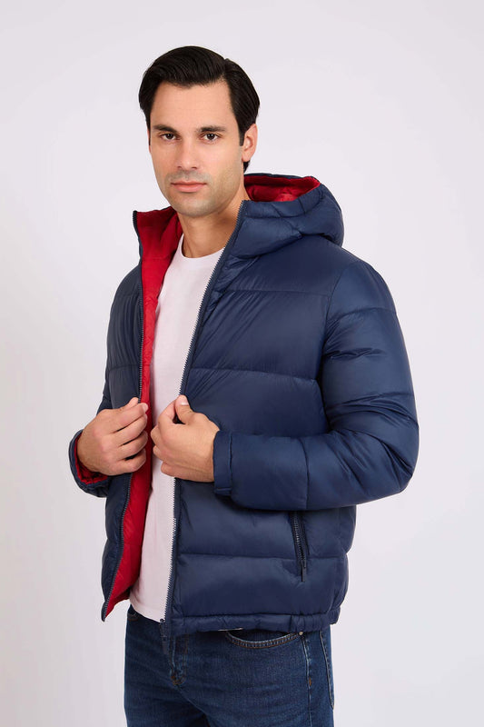 Men Regular Fit Jacket Blue