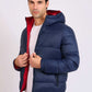 Men Regular Fit Jacket Blue