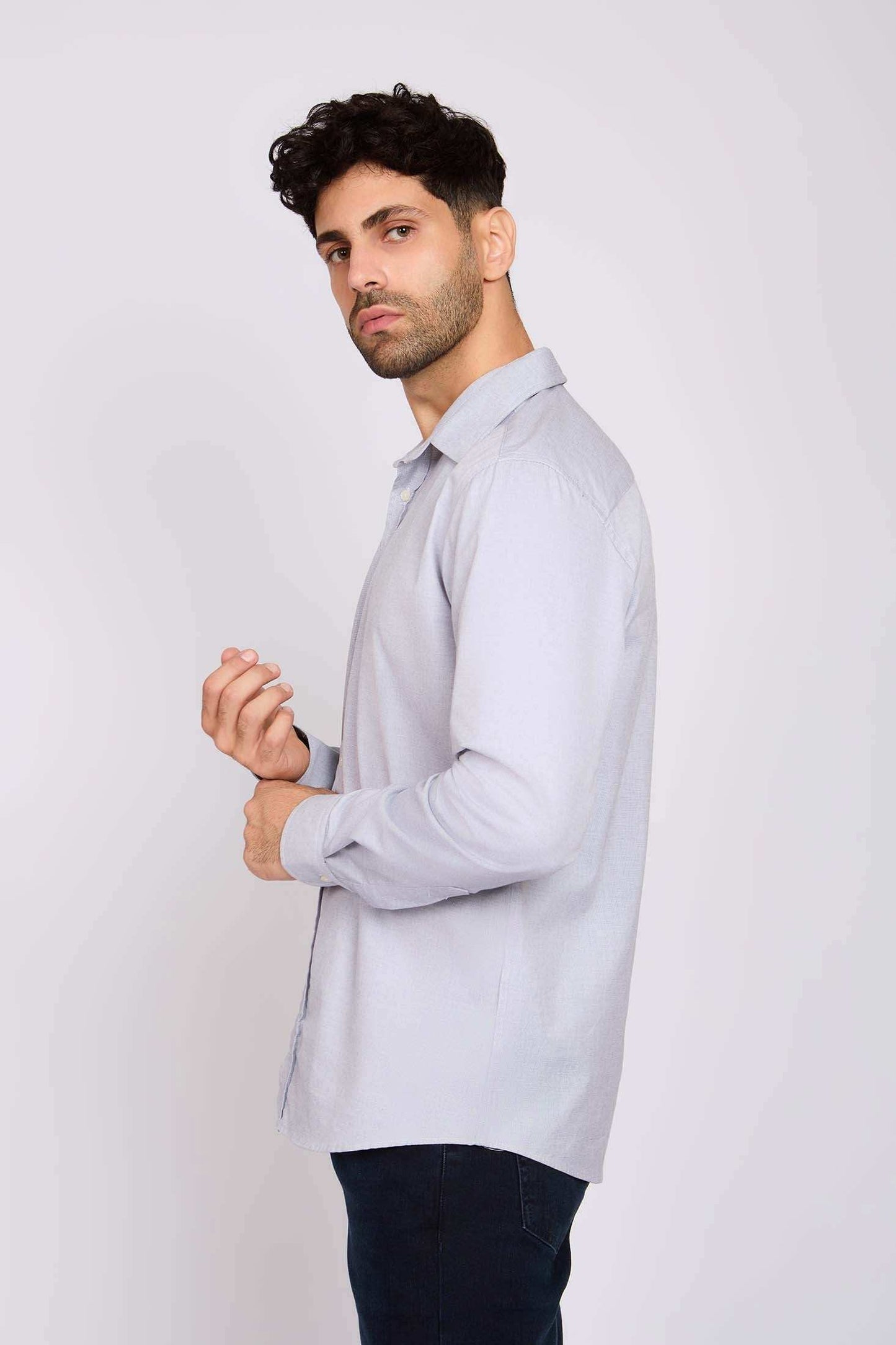 Men Regular Fit Shirt Navy