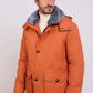 Men Regular Fit Jacket Orange