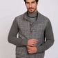 Men Regular Fit Jacket Dark Grey
