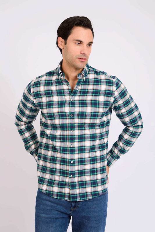 قميص رجالي بقصّة عادية متعدد الألوان