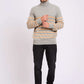 Men Regular Fit Pullover Grey