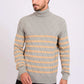 Men Regular Fit Pullover Grey