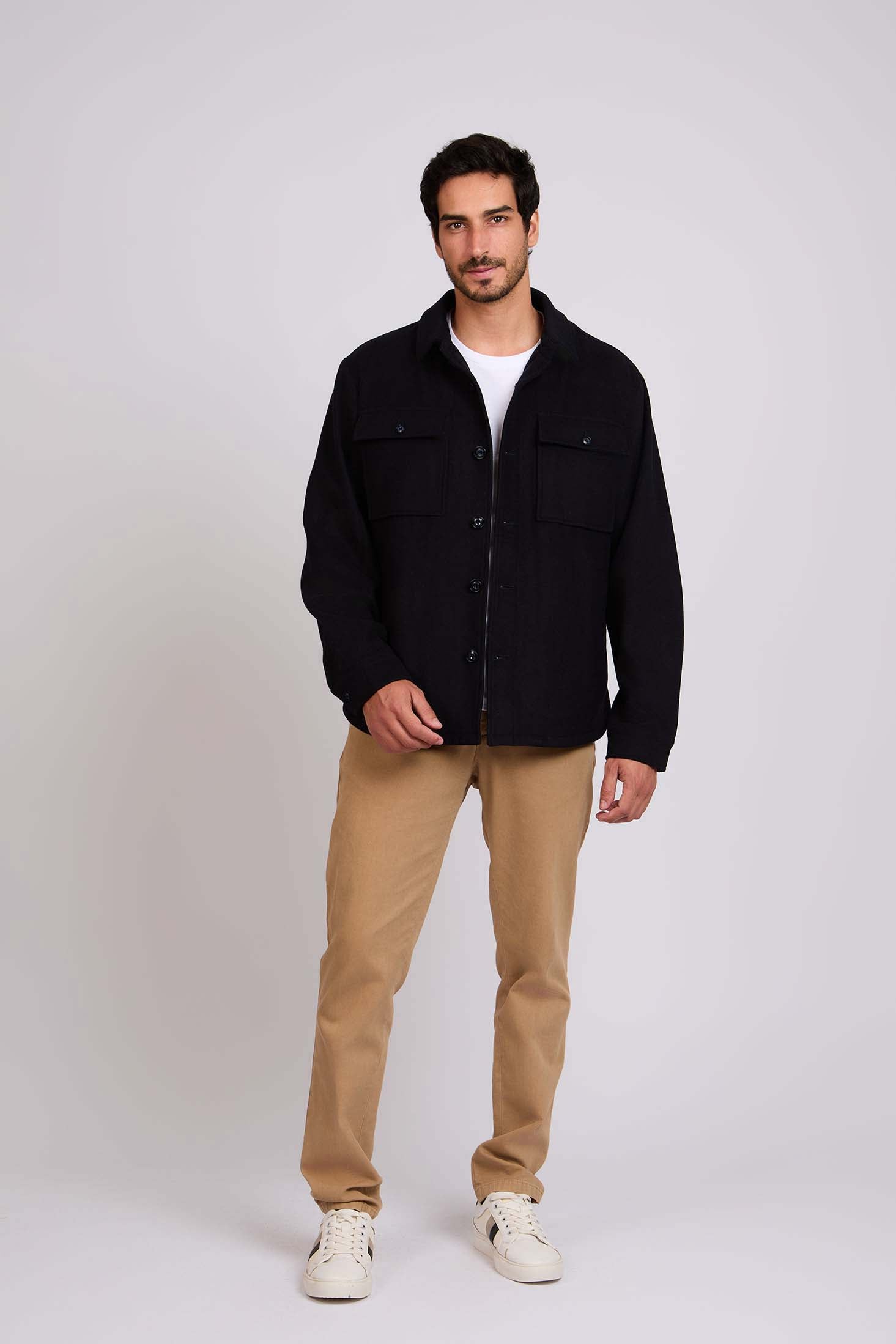 Men Regular Fit Jacket Blue