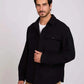 Men Regular Fit Jacket Blue