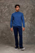 Men Regular Fit Pants Blue