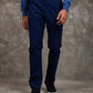 Men Regular Fit Pants Blue
