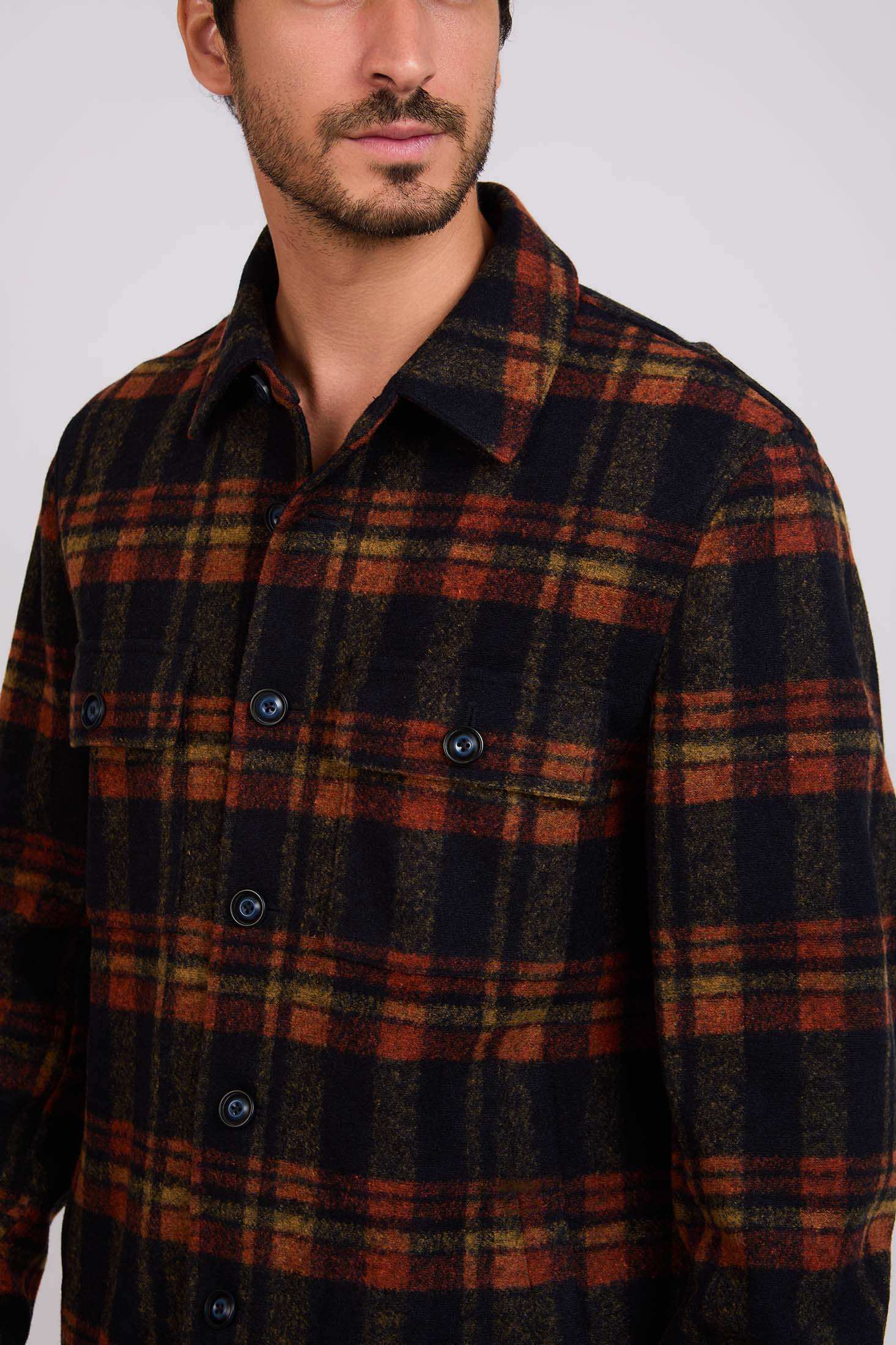 Men Regular Fit Jacket Multicolor