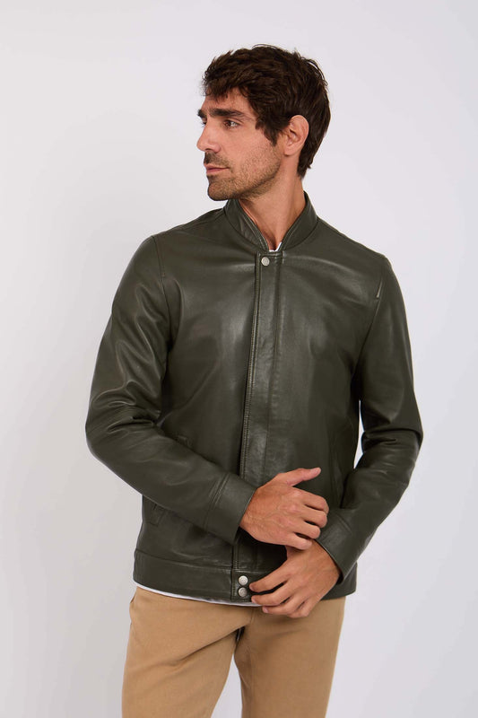 Men Regular Fit Jacket Green
