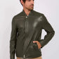 Men Regular Fit Jacket Green