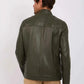 Men Regular Fit Jacket Green