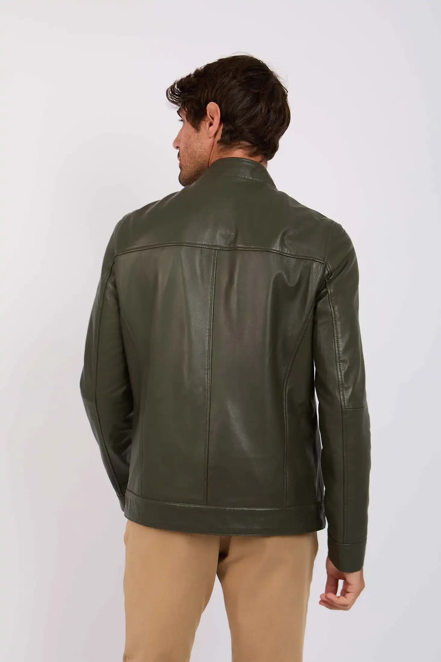 Men Regular Fit Jacket Green