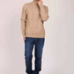 Men Regular Fit Pullover Brown