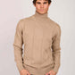 Men Regular Fit Pullover Brown