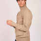 Men Regular Fit Pullover Brown