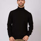 Turtle Neck Solid Regular Basic Pullover