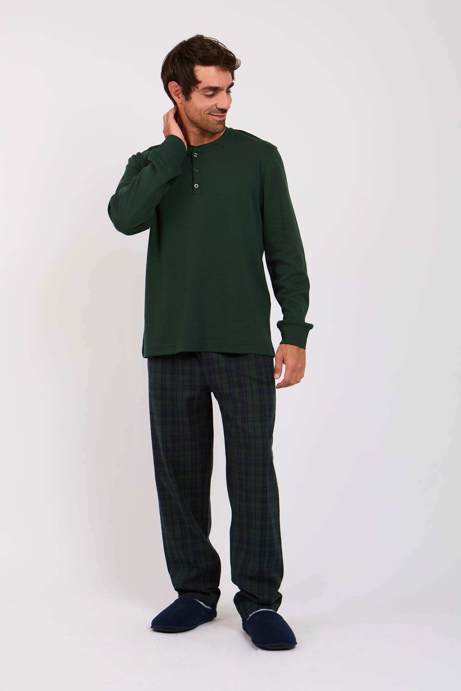 Men Regular Fit Pajama Green