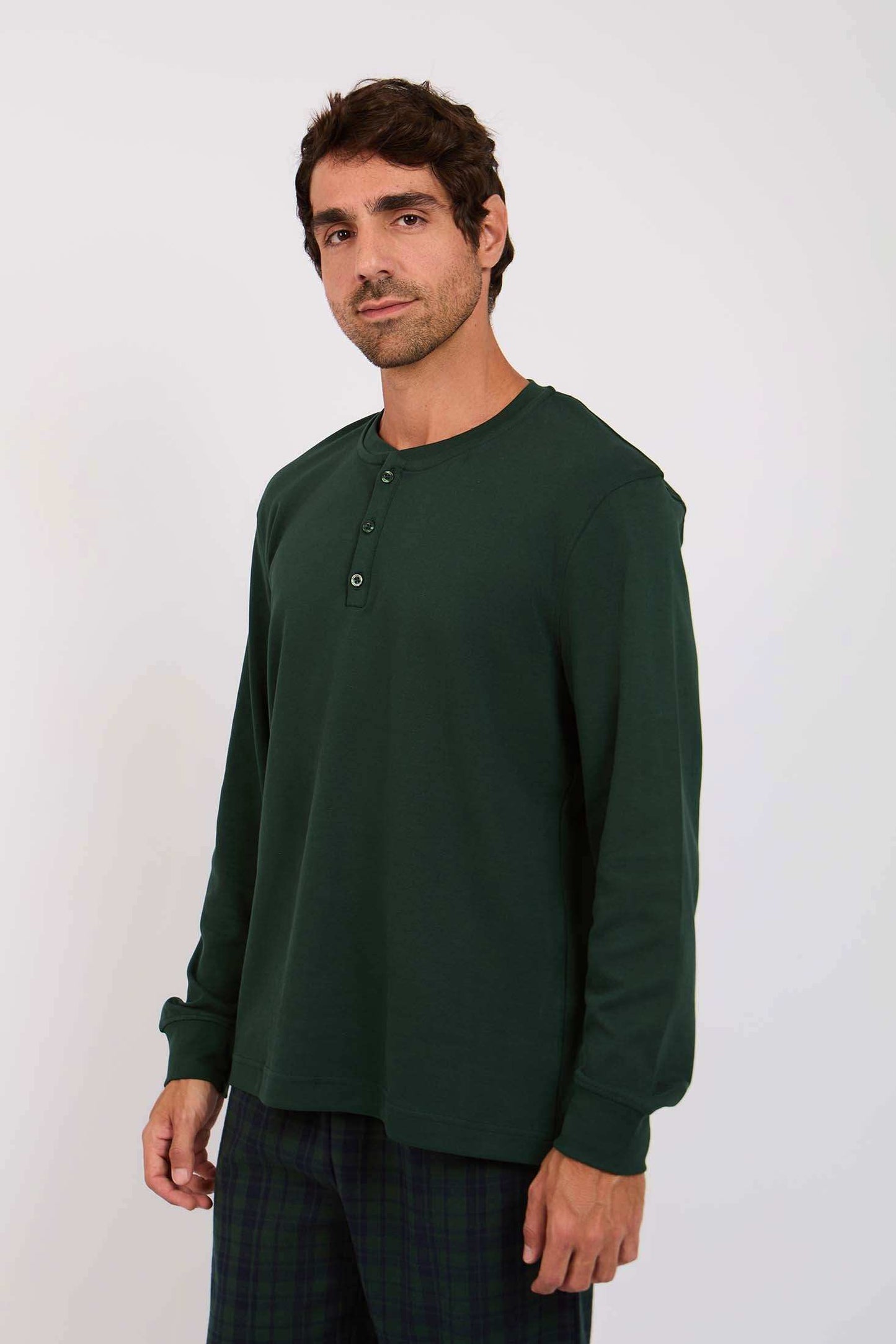 Men Regular Fit Pajama Green