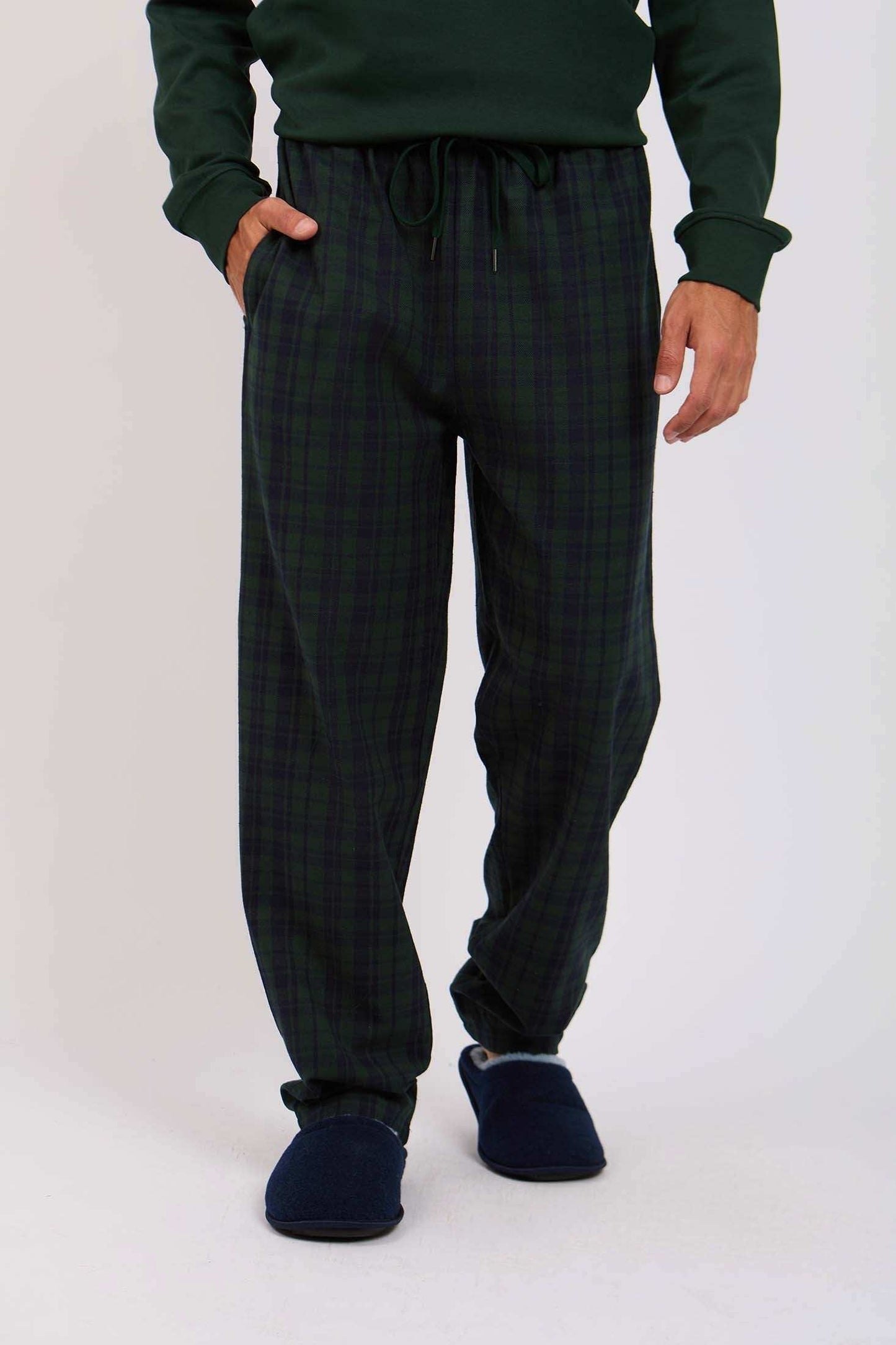 Men Regular Fit Pajama Green