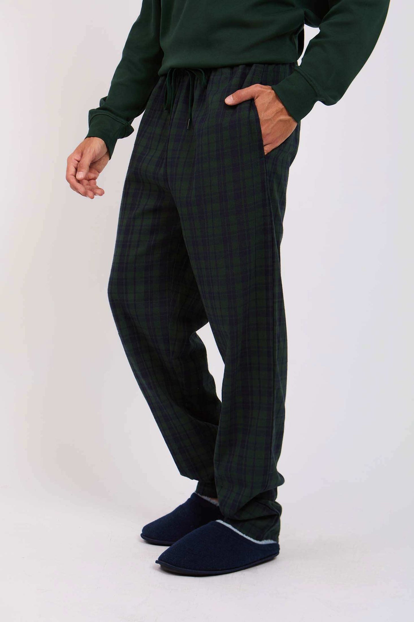 Men Regular Fit Pajama Green