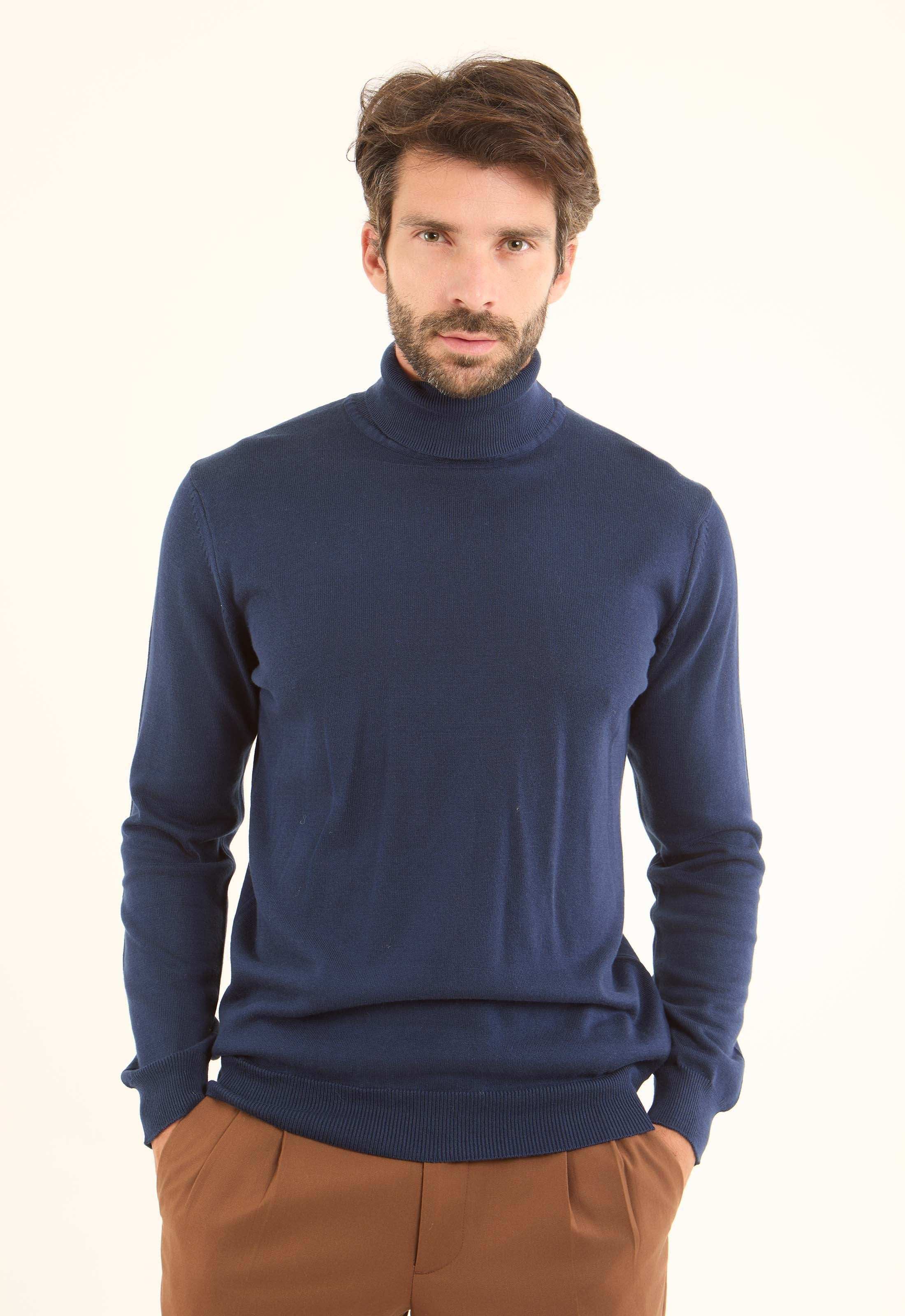 Turtle Neck Solid Regular Basic Pullover