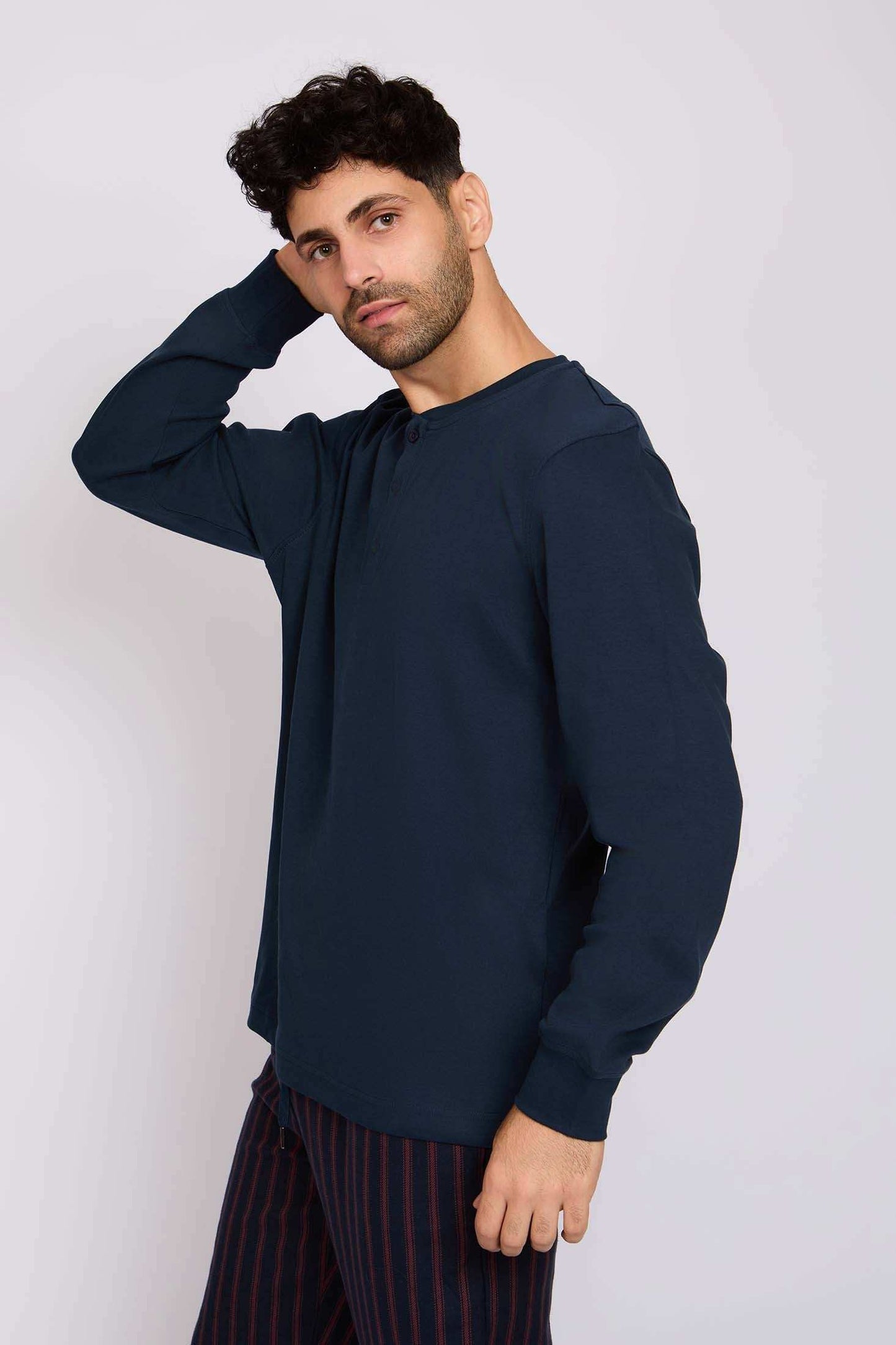 Men Regular Fit Pajama Navy