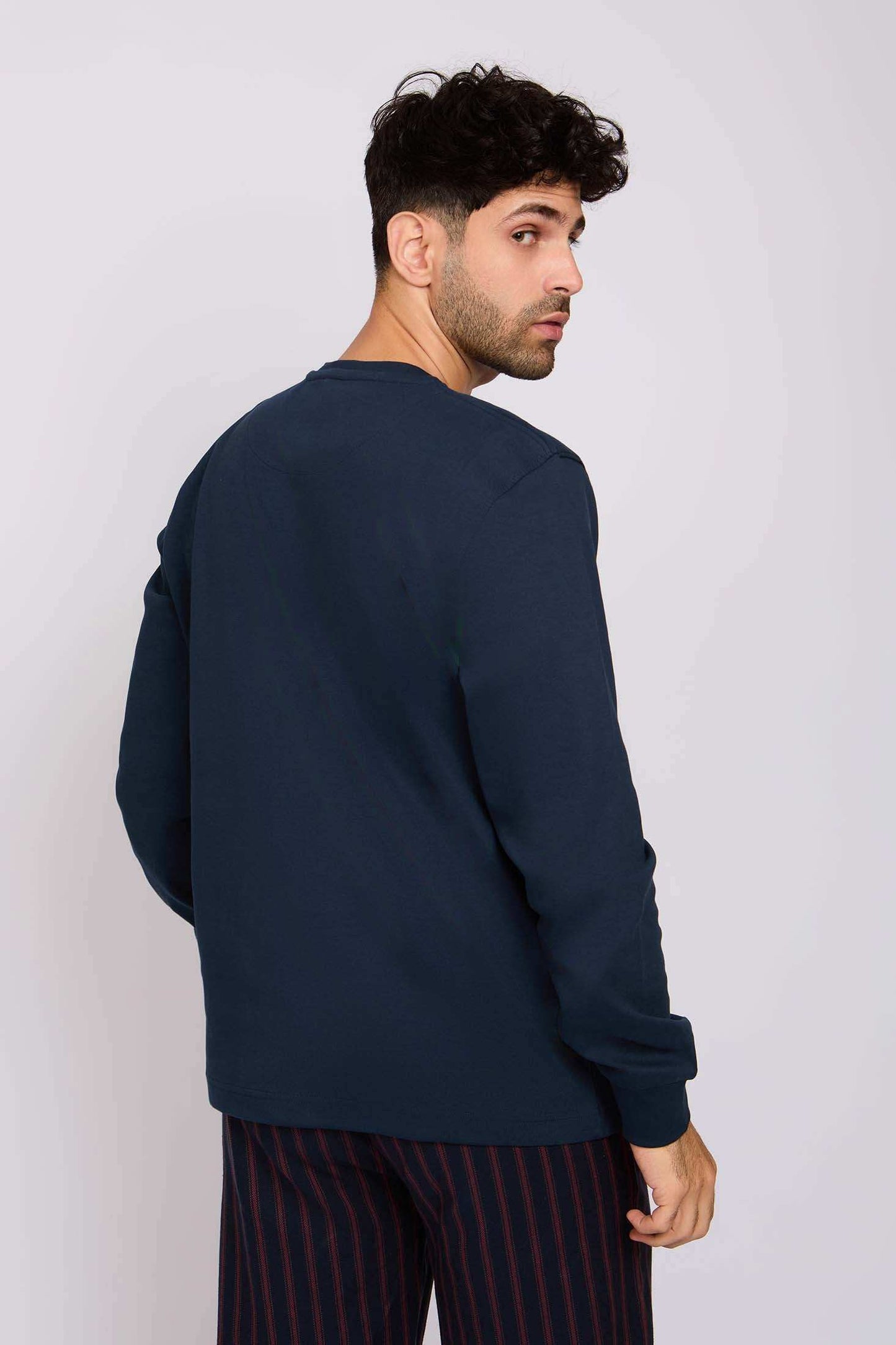 Men Regular Fit Pajama Navy