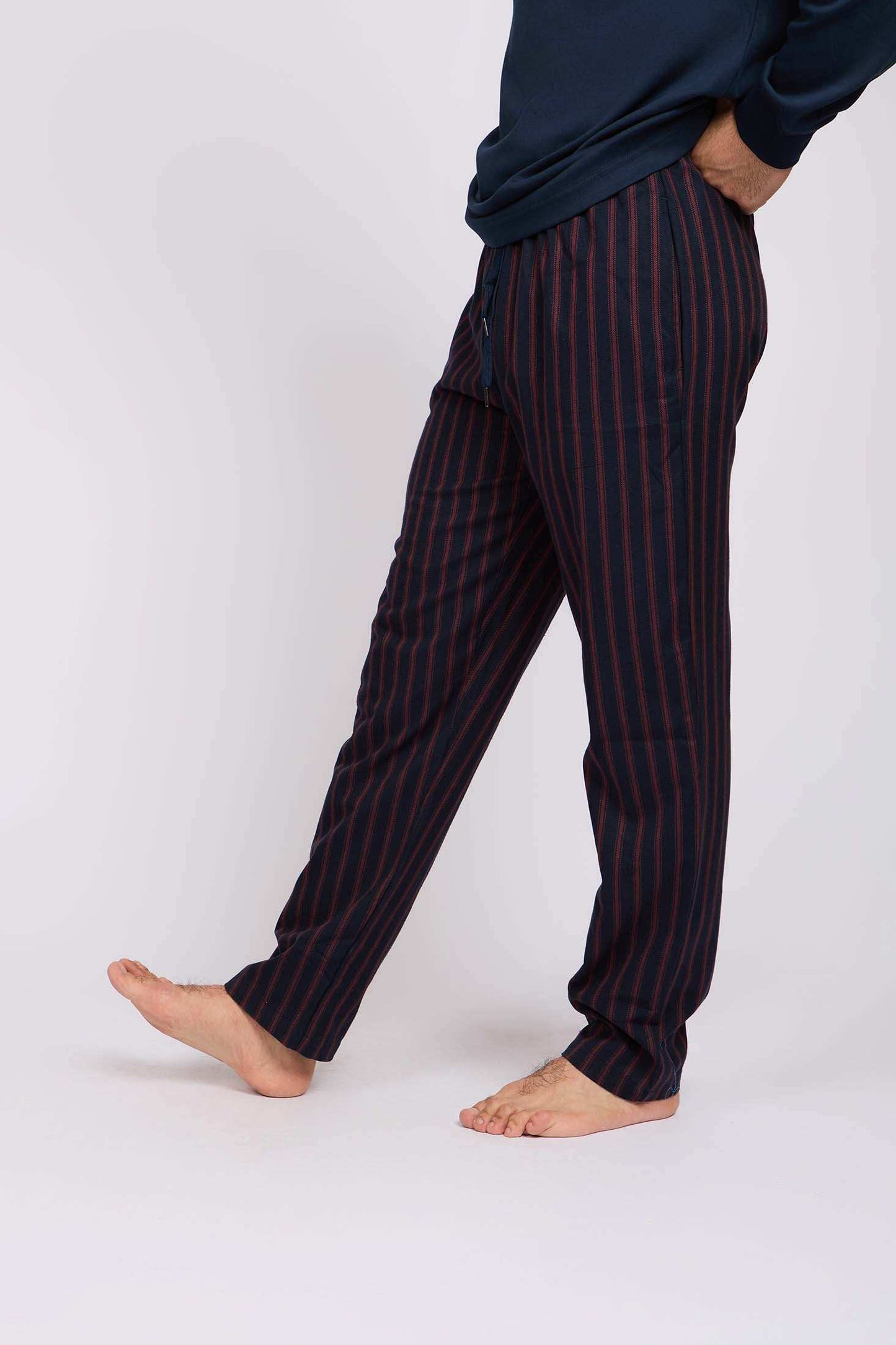 Men Regular Fit Pajama Navy