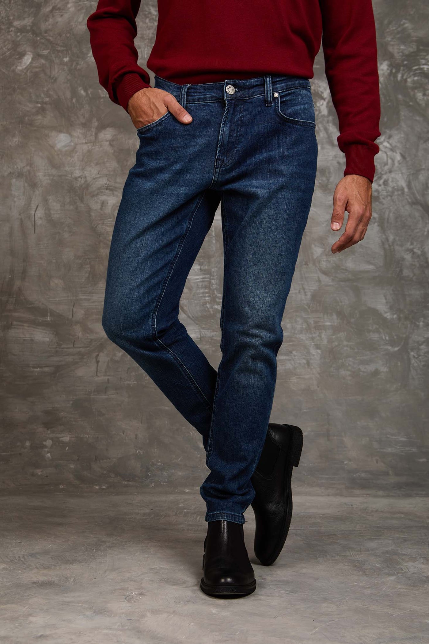 Men Regular Fit Denim - Blue