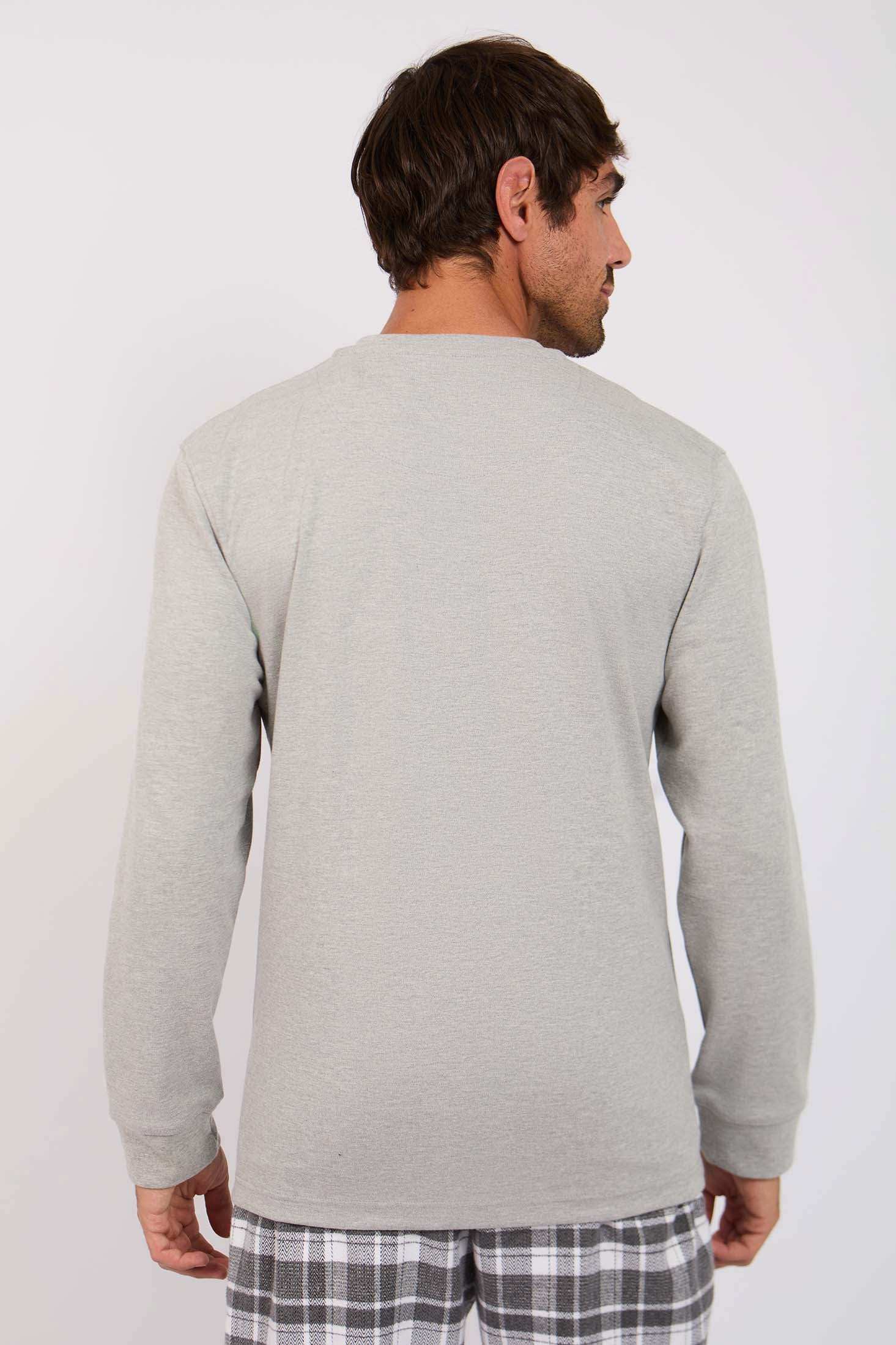 رجال بفيت عادي بيجاما رمادي