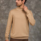 Turtle Neck Solid Regular Basic Pullover