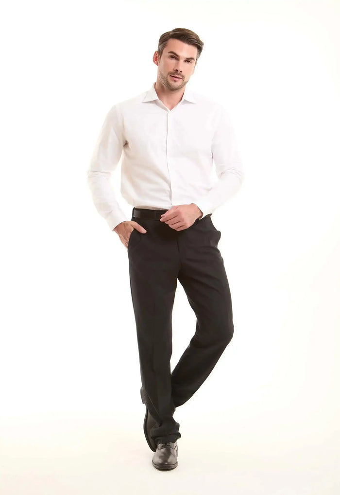 White Cotton Button-Down Shirt