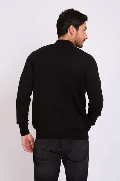 Men Regular Fit Pullover - Black