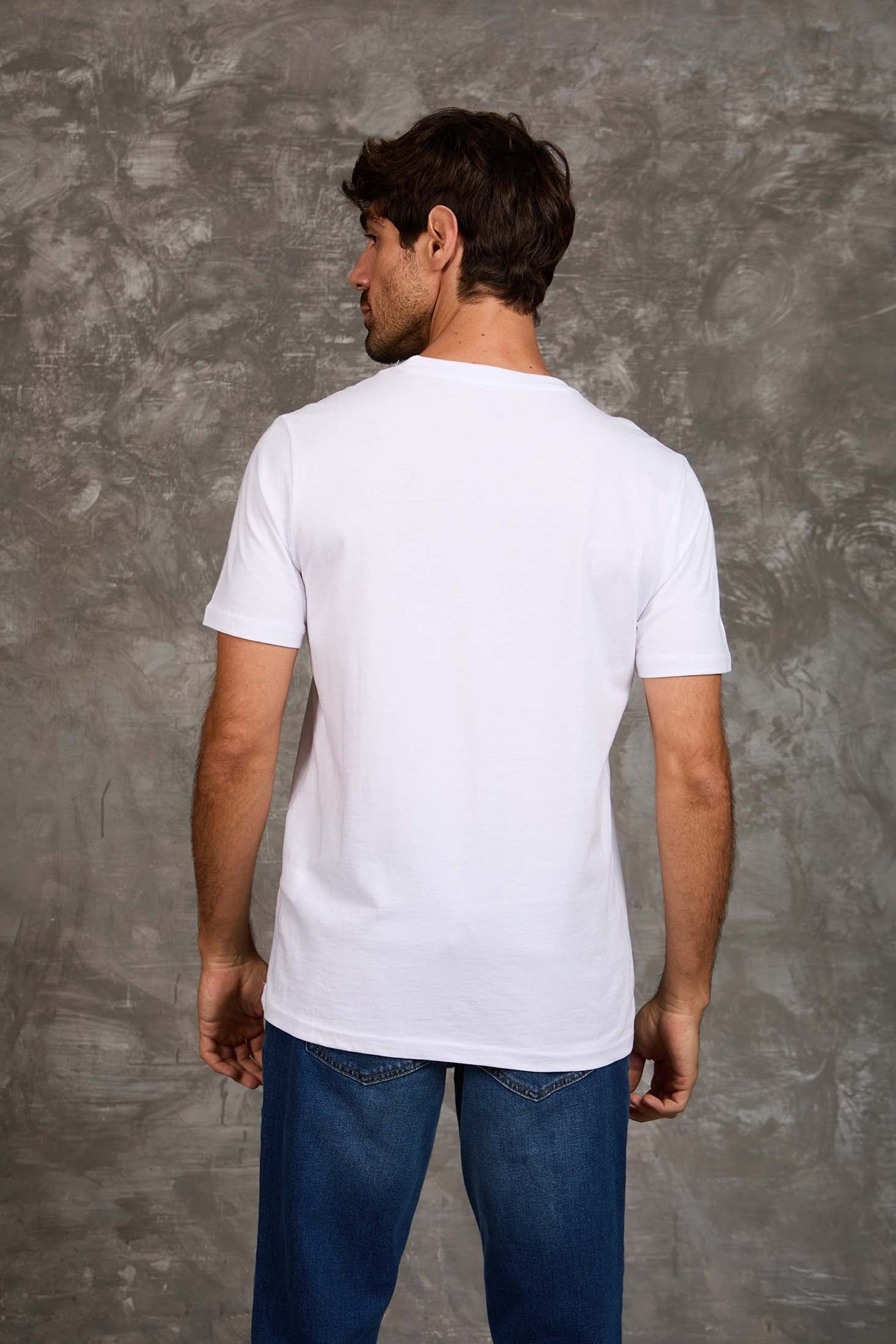 Men Regular Fit T-shirt - White