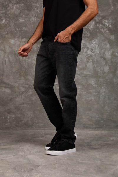 Men Straight Leg  Denim - Dark Grey