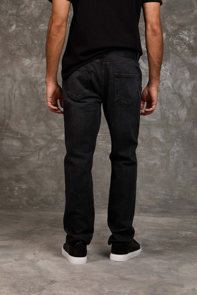 Men Straight Leg  Denim - Dark Grey