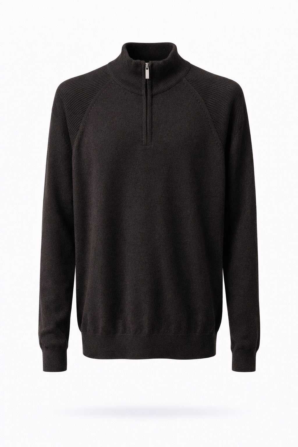 Regular Fit Solid Classic Zipped Sweater