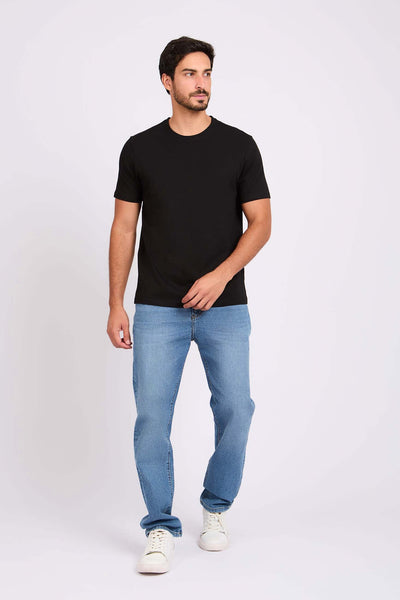 Men Regular Fit T-shirt - Black